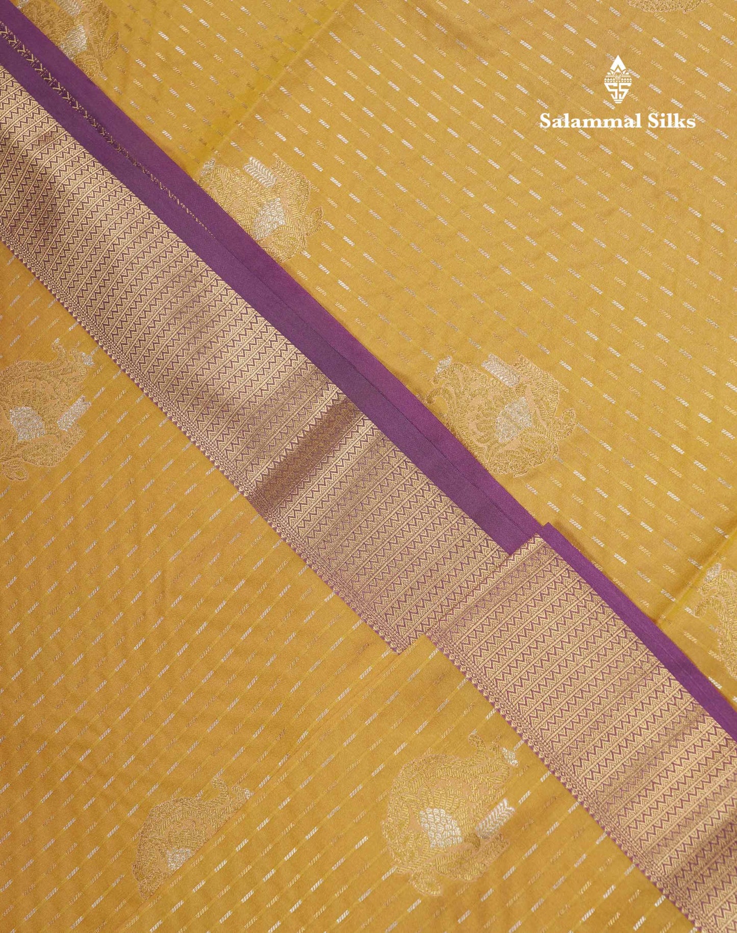 Beautiful Dark Purple Silver & Gold Zari  Semi Soft Silk Saree With Contrast Bottle Green Traditional Pallaku  Evening Morning Border