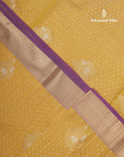 Beautiful Dark Purple Silver & Gold Zari  Semi Soft Silk Saree With Contrast Bottle Green Traditional Pallaku  Evening Morning Border