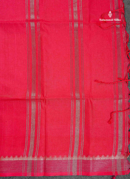 Semi Tussar Saree - Black Colour Plain Body With Fancy Border
