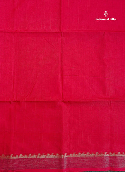 Semi Tussar Saree - Black Colour Plain Body With Fancy Border