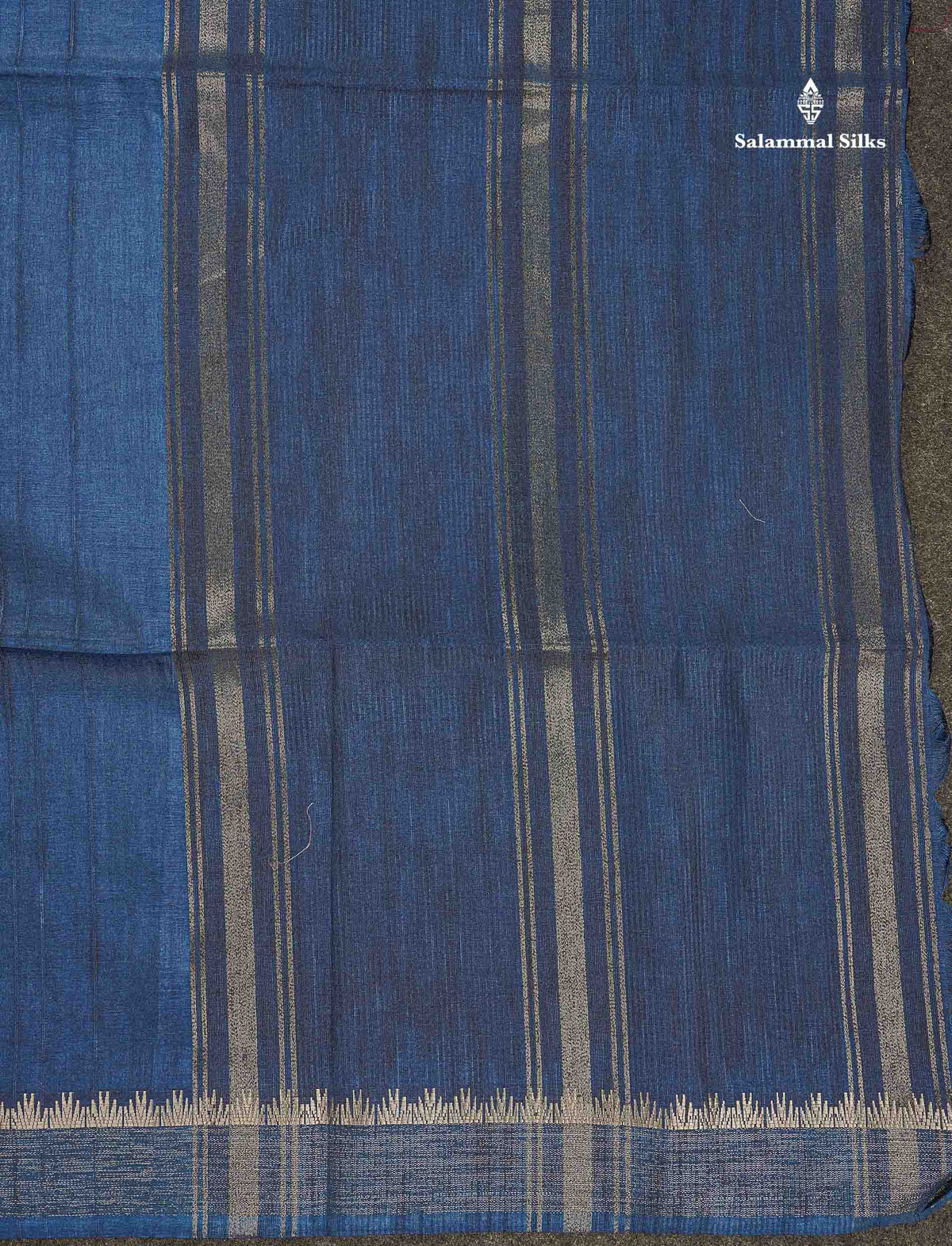 Semi Tussar Saree - Black Colour Plain Body With Fancy Border