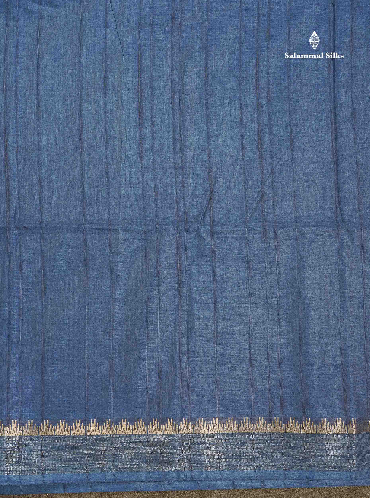 Semi Tussar Saree - Black Colour Plain Body With Fancy Border