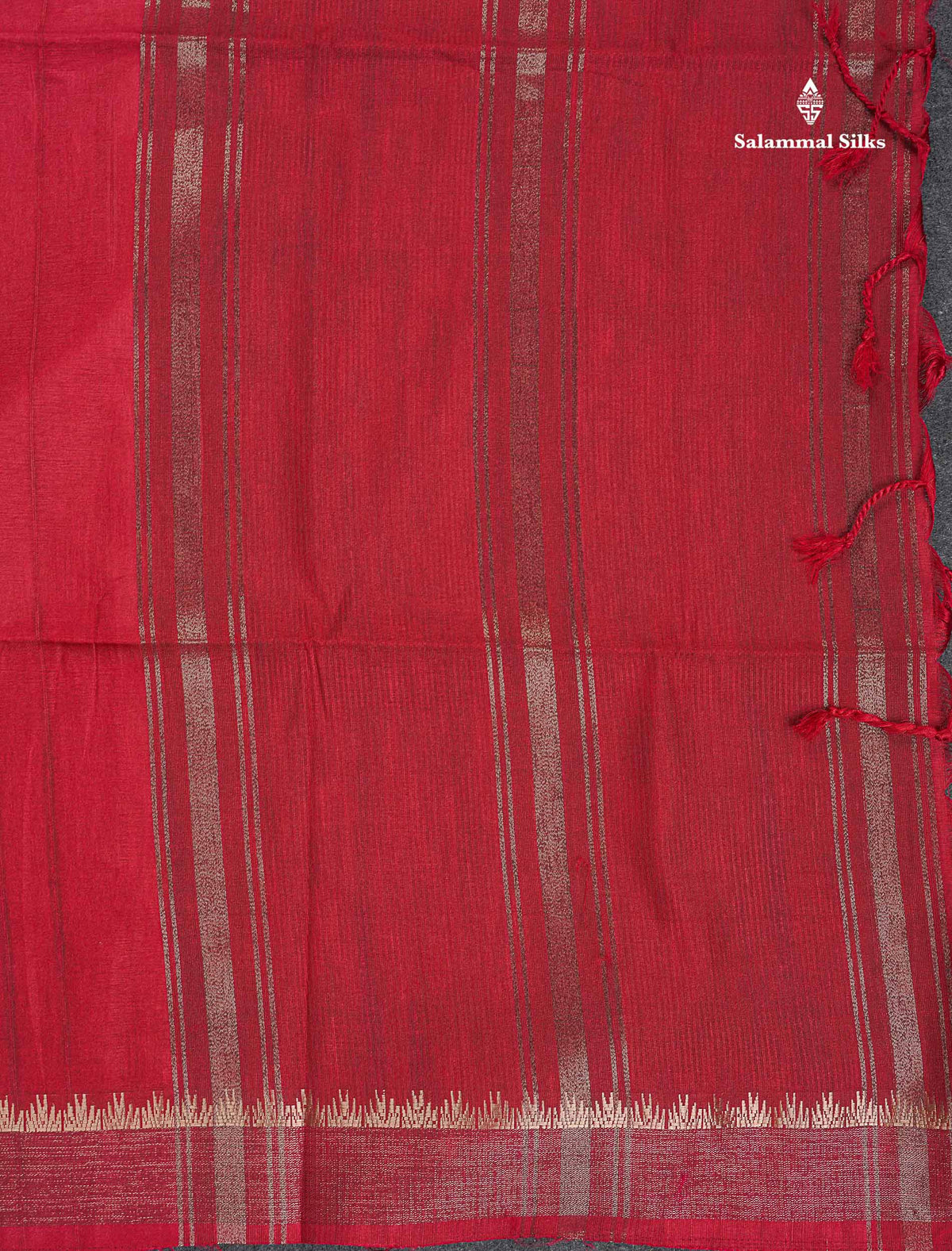 Semi Tussar Saree - Black Colour Plain Body With Fancy Border