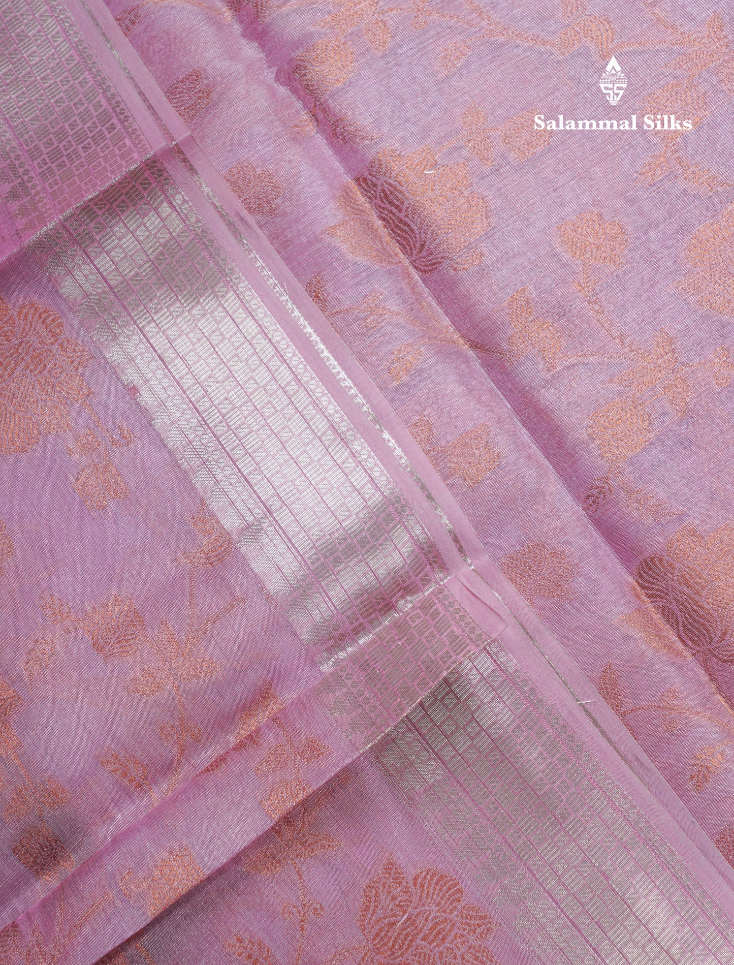 Beautiful Light Pink Tissue Silk Mix Saree With Menakari Work Border
