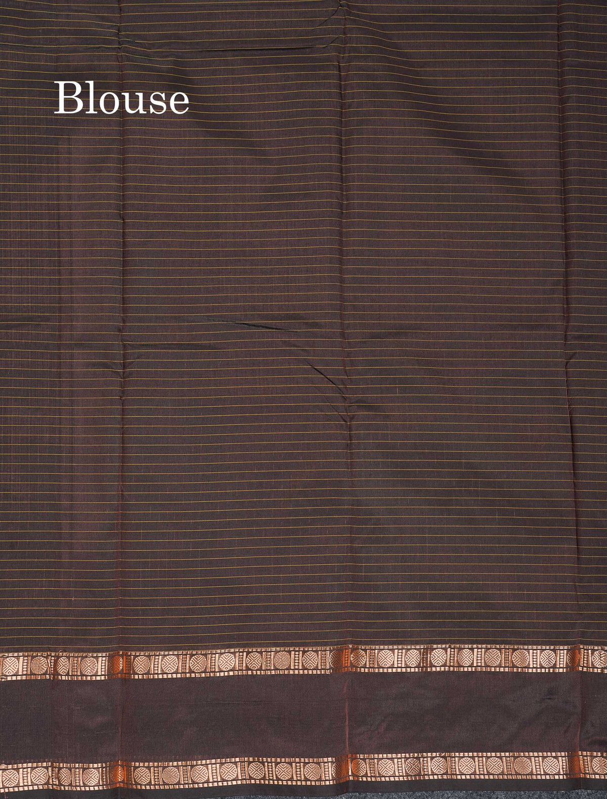 Semi Silk Saree - Wine Colour Body Small Checks With Butta & Traditional Rettapet Border