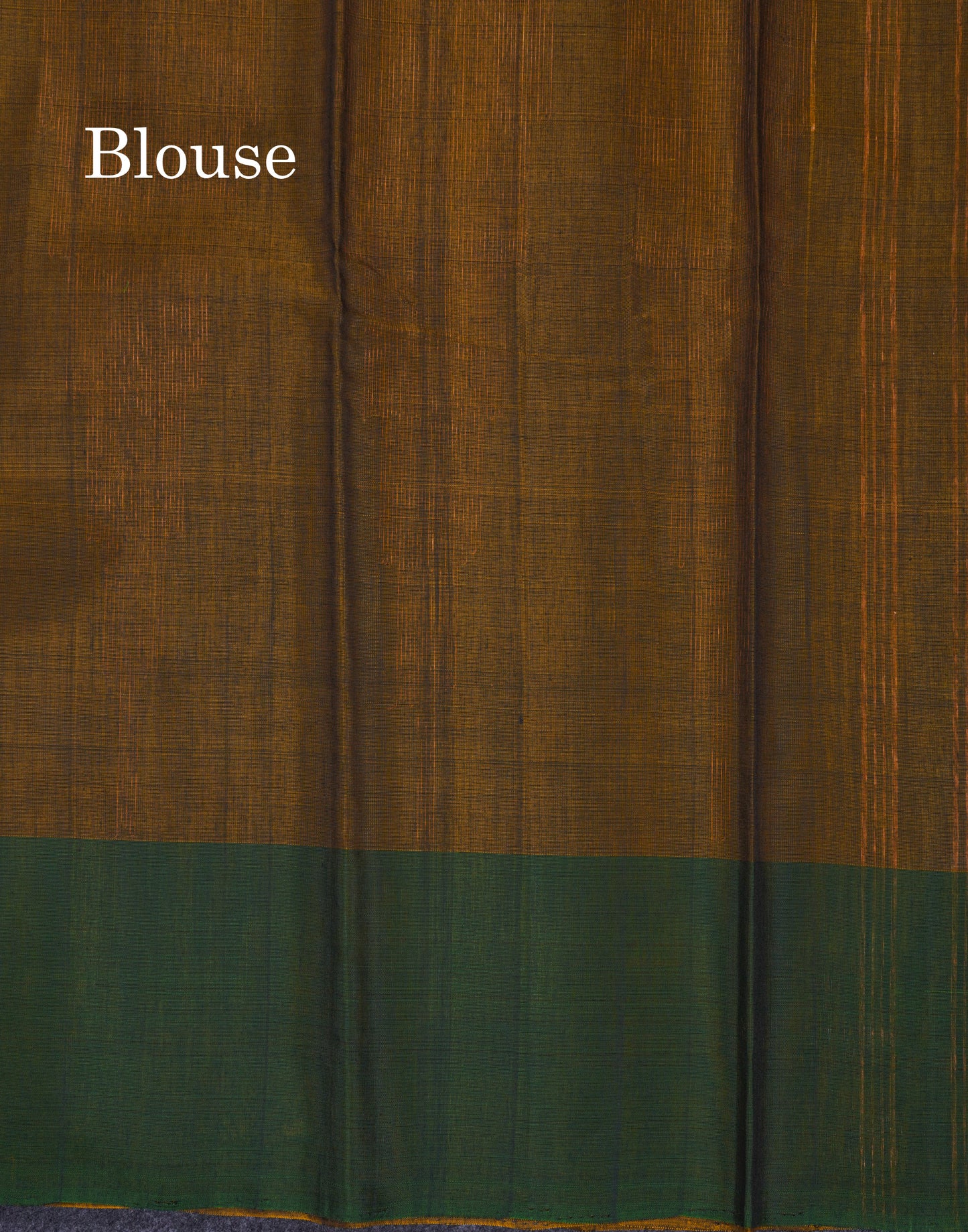 Beautiful Moss Green Pure Cotton Saree With Contrast Light Green One Side Border