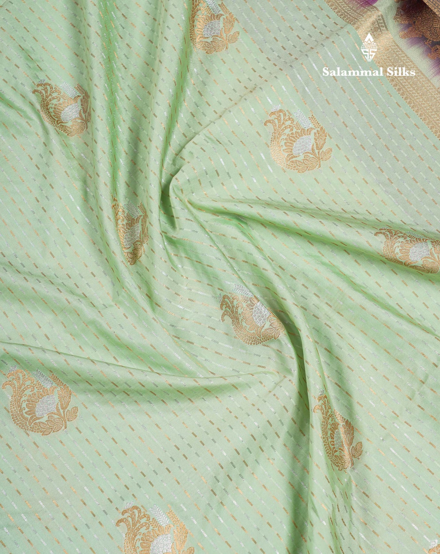 Beautiful Maroon Silver & Gold Zari Semi Soft Silk Saree With Contrast Bottle Green Traditional Pallaku  Evening Morning Border