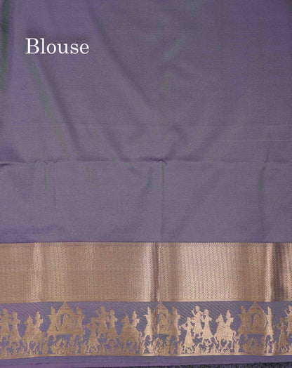 Beautiful Maroon Silver & Gold Zari Semi Soft Silk Saree With Contrast Bottle Green Traditional Pallaku  Evening Morning Border