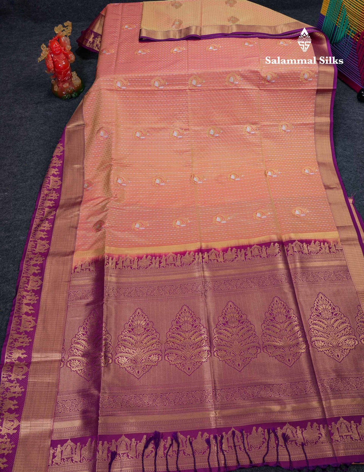 Beautiful Maroon Silver & Gold Zari Semi Soft Silk Saree With Contrast Bottle Green Traditional Pallaku  Evening Morning Border