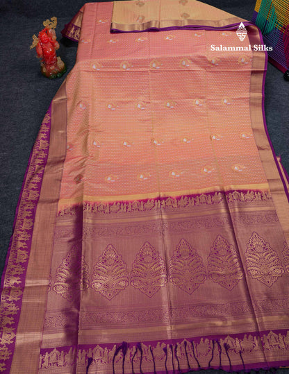 Beautiful Maroon Silver & Gold Zari Semi Soft Silk Saree With Contrast Bottle Green Traditional Pallaku  Evening Morning Border