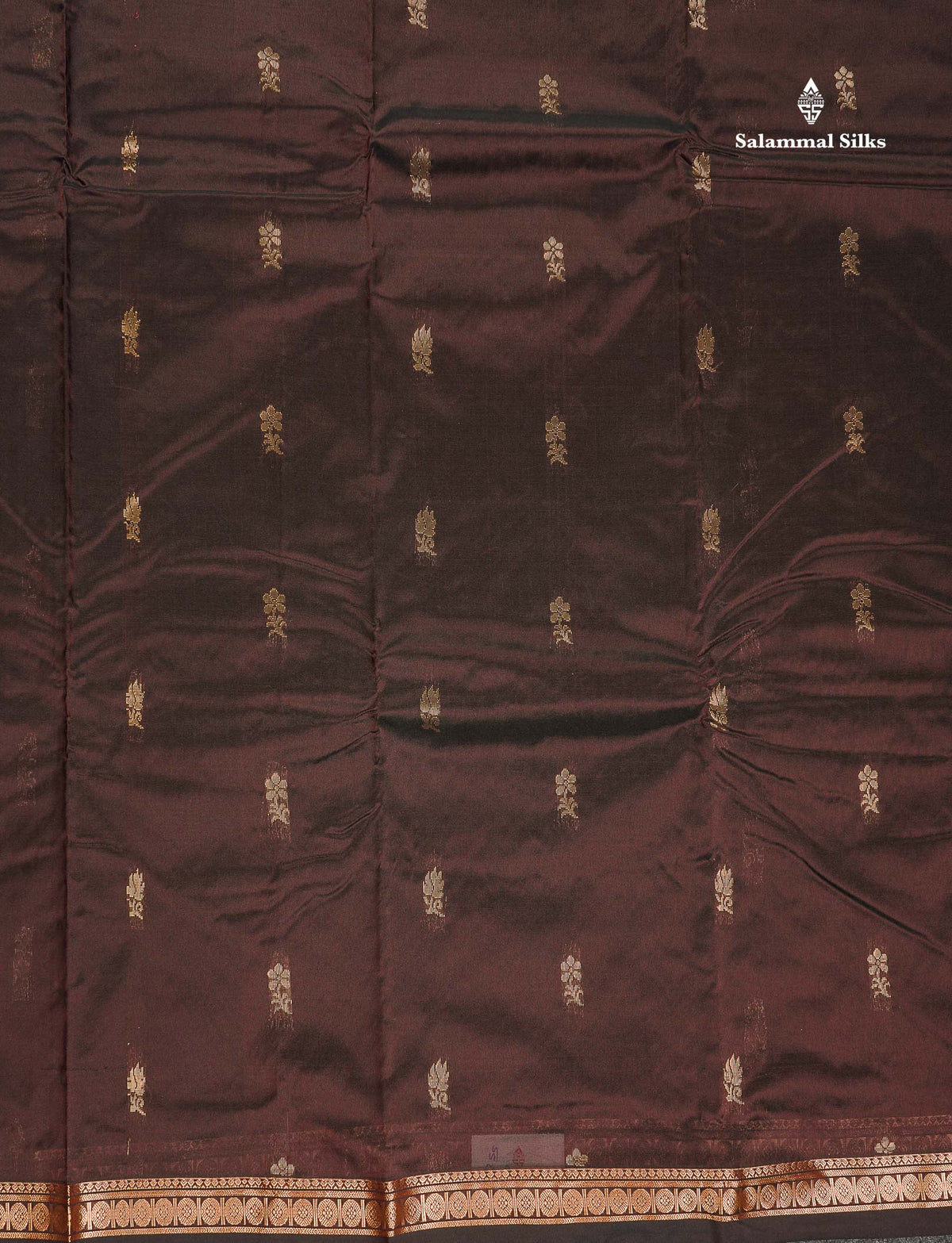 Semi Silk Saree - Magenta Colour Body Zari Butta With Traditional Small Border