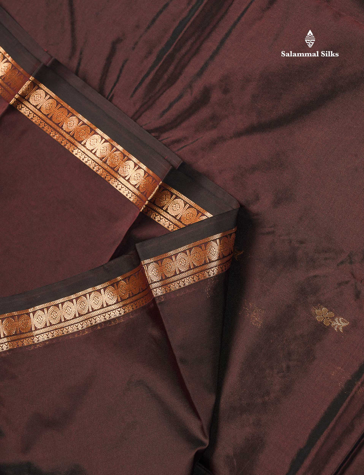 Semi Silk Saree - Magenta Colour Body Zari Butta With Traditional Small Border