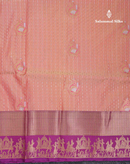 Beautiful Maroon Silver & Gold Zari Semi Soft Silk Saree With Contrast Bottle Green Traditional Pallaku  Evening Morning Border