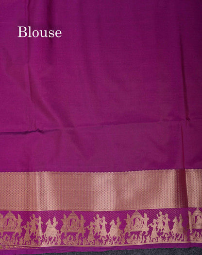 Beautiful Maroon Silver & Gold Zari Semi Soft Silk Saree With Contrast Bottle Green Traditional Pallaku  Evening Morning Border