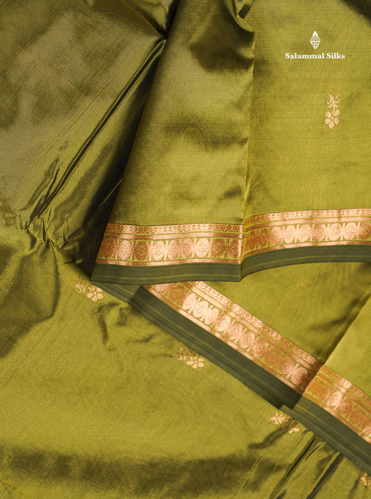 Semi Silk Saree - Magenta Colour Body Zari Butta With Traditional Small Border