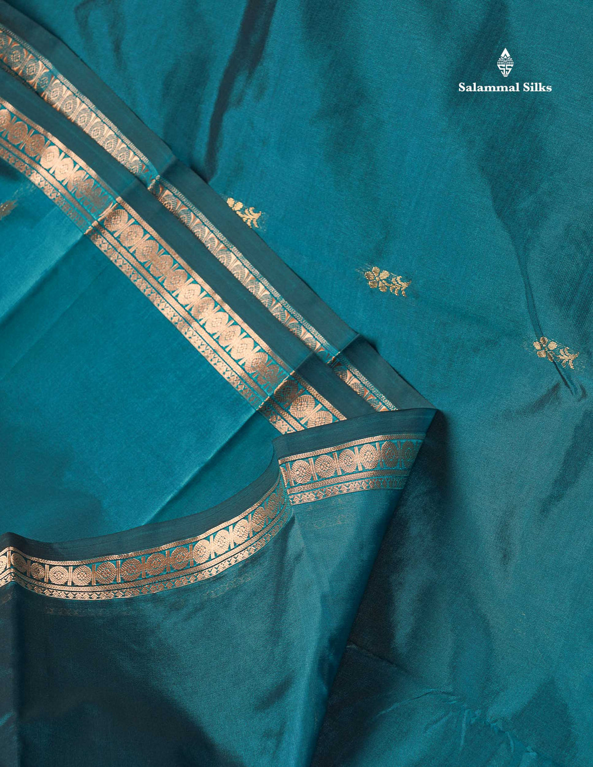 Semi Silk Saree - Magenta Colour Body Zari Butta With Traditional Small Border