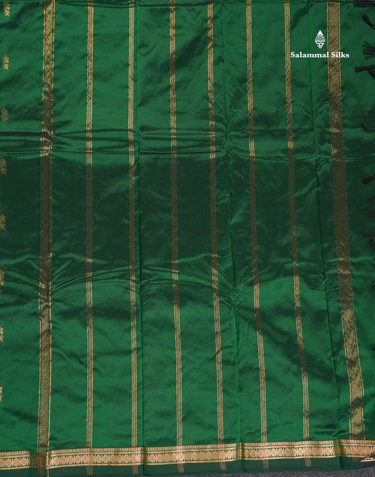 Semi Silk Saree - Magenta Colour Body Zari Butta With Traditional Small Border