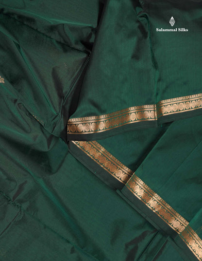 Semi Silk Saree - Magenta Colour Body Zari Butta With Traditional Small Border