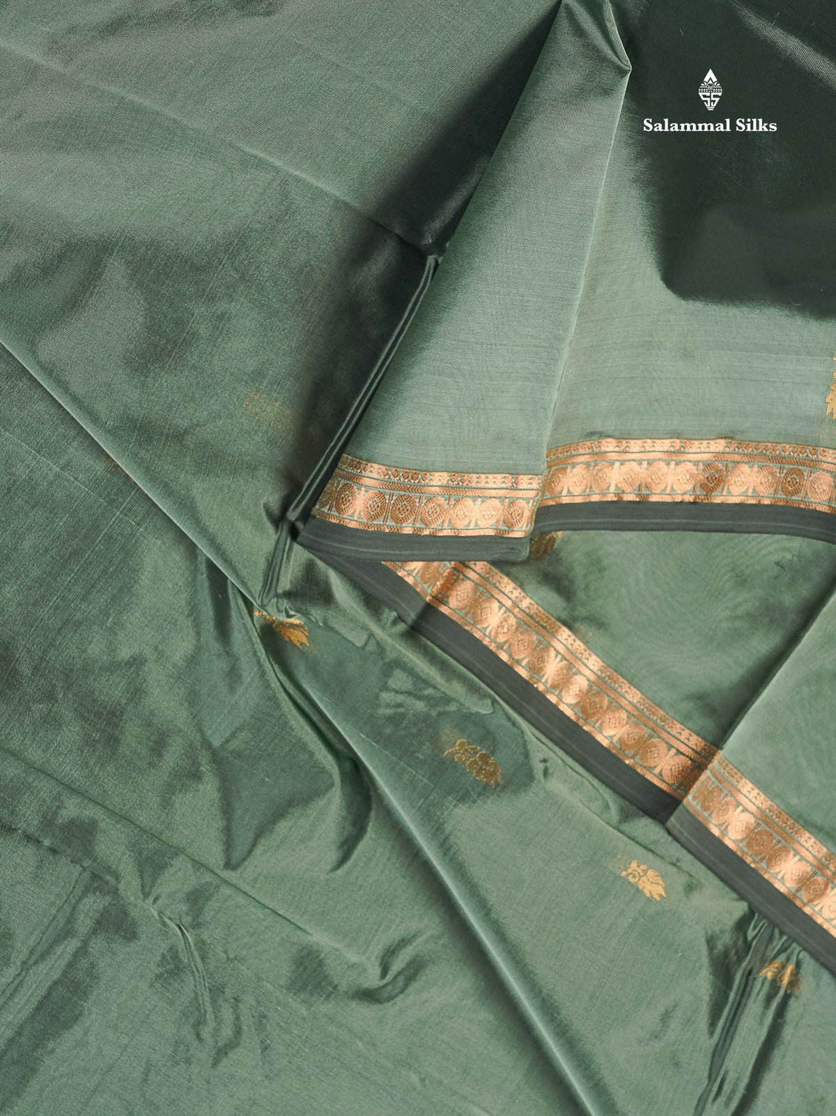 Semi Silk Saree - Magenta Colour Body Zari Butta With Traditional Small Border