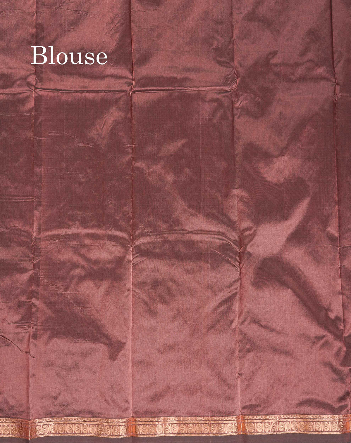 Semi Silk Saree - Chocolate Brown Colour Body Zari Butta With Traditional Small Border