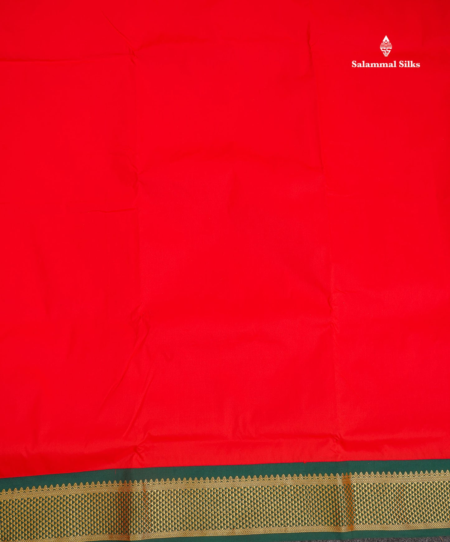 Semi Silk Saree - Green Colour Body Plain With Contrast Pink Border | 9 Yards