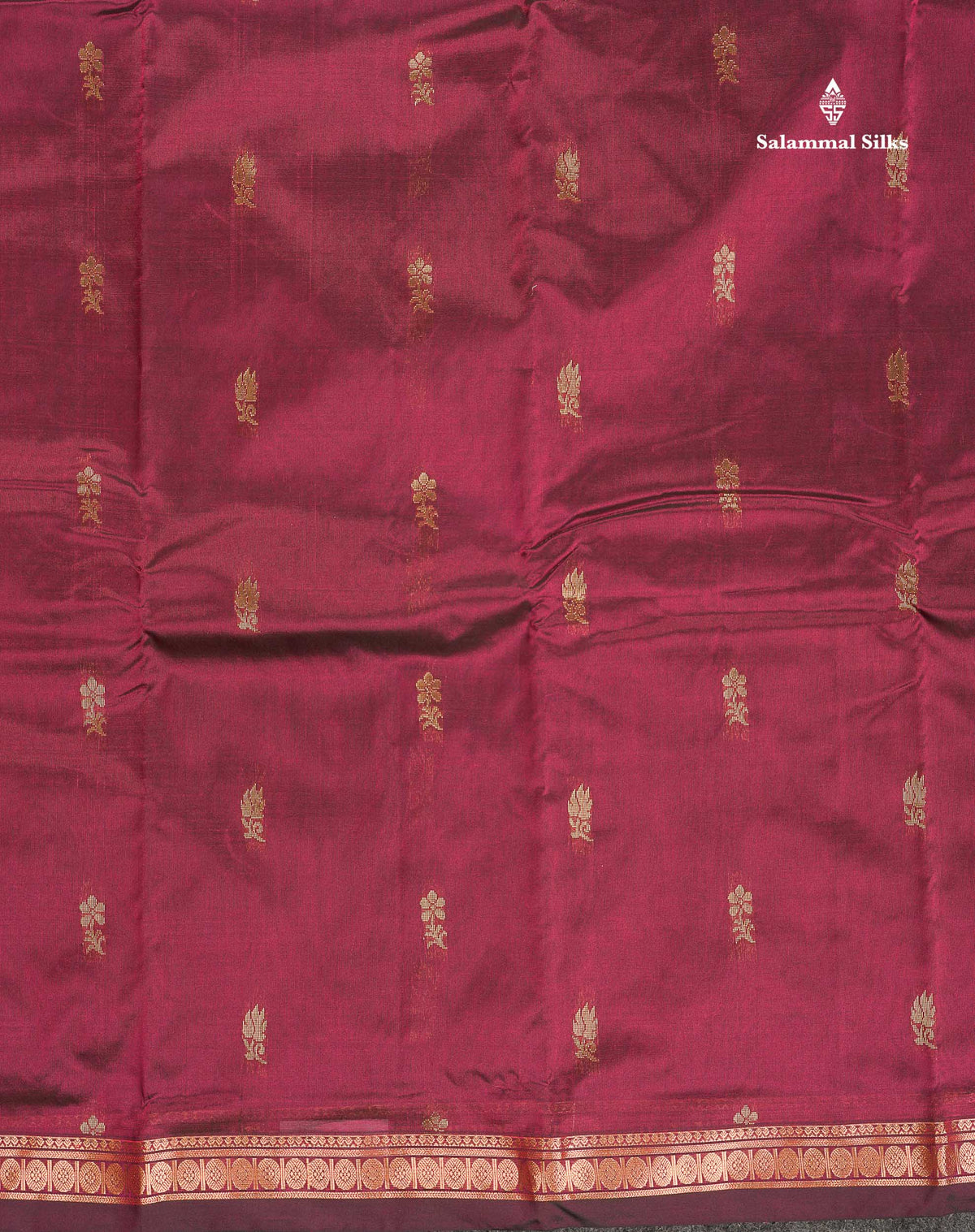 Semi Silk Saree - Chocolate Brown Colour Body Zari Butta With Traditional Small Border