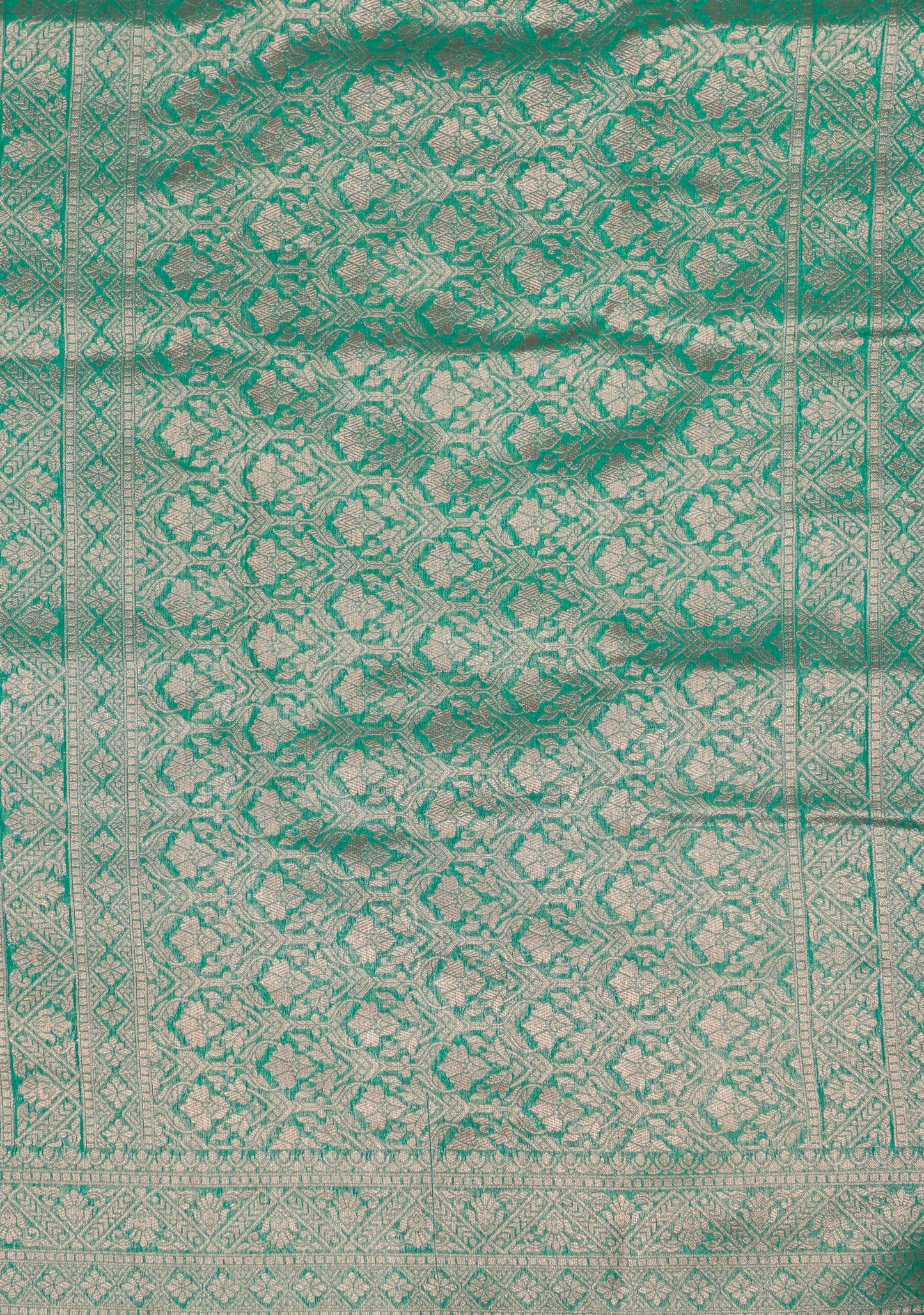 Bottle Green Meena Work Beautiful Malbari Linen Fancy Saree With Blouse