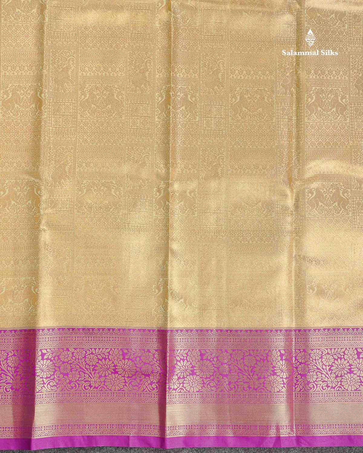Tissue Bridal Semi Silk Saree - Pista Green Colour Body With Contrast Vadamalli Border