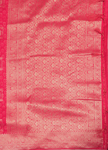 Bottle Green Meena Work Beautiful Malbari Linen Fancy Saree With Blouse