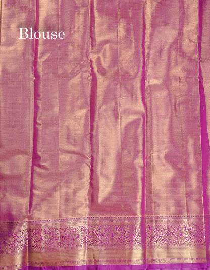 Tissue Bridal Semi Silk Saree - Pista Green Colour Body With Contrast Vadamalli Border