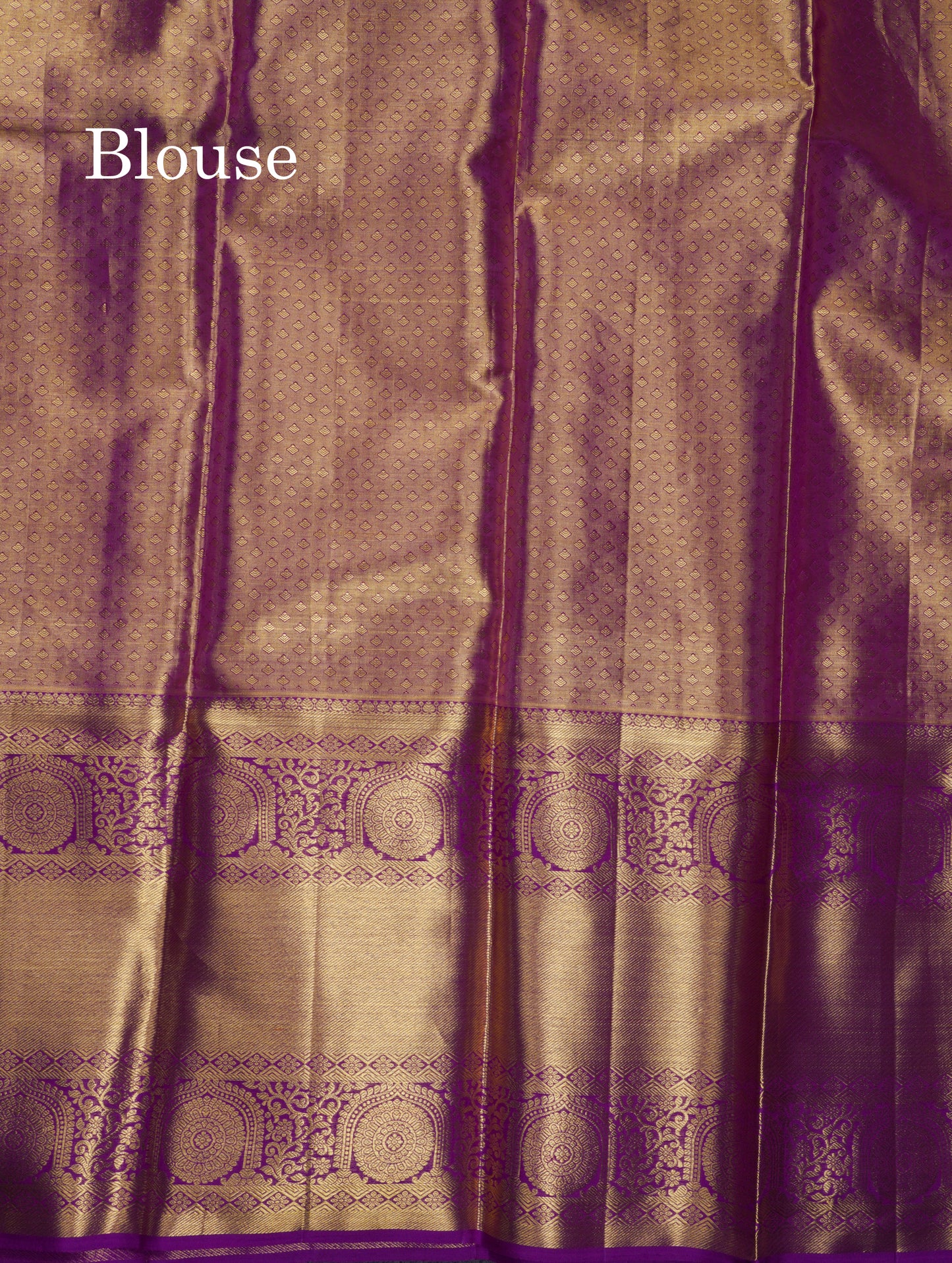 Beautiful Light Violet Tissue Bridal Pure Kanjivaram Silk Saree With Contrast Dark Purplea Traditional Evening Morning Border