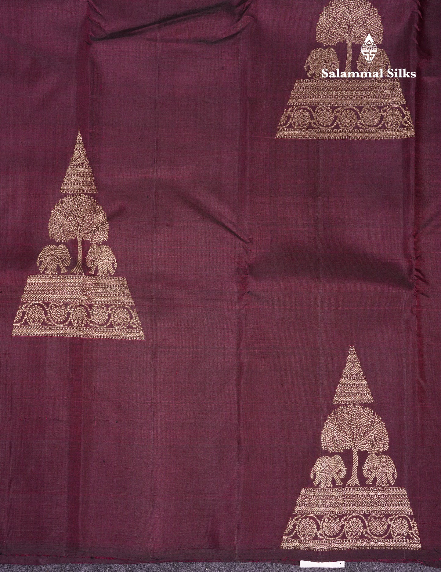 Beautiful Dark Maroon Fancy Pure Kanjivaram Silk Saree With Blouse