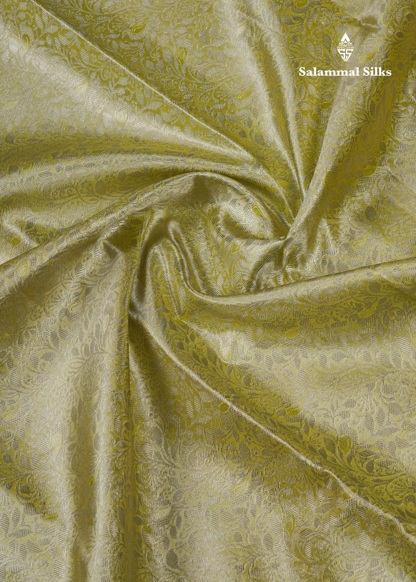 Beautiful Elaichi Green Tissue Bridal Pure Kanjivaram Silk Saree With Traditional Border