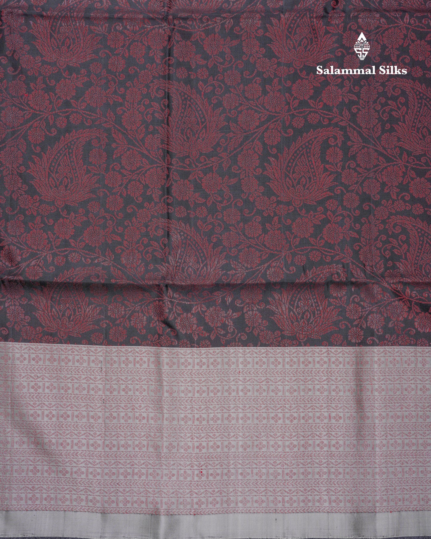 Beautiful Black Pure Kanjivaram Soft Silk Saree With Contrast Grey One Side Border