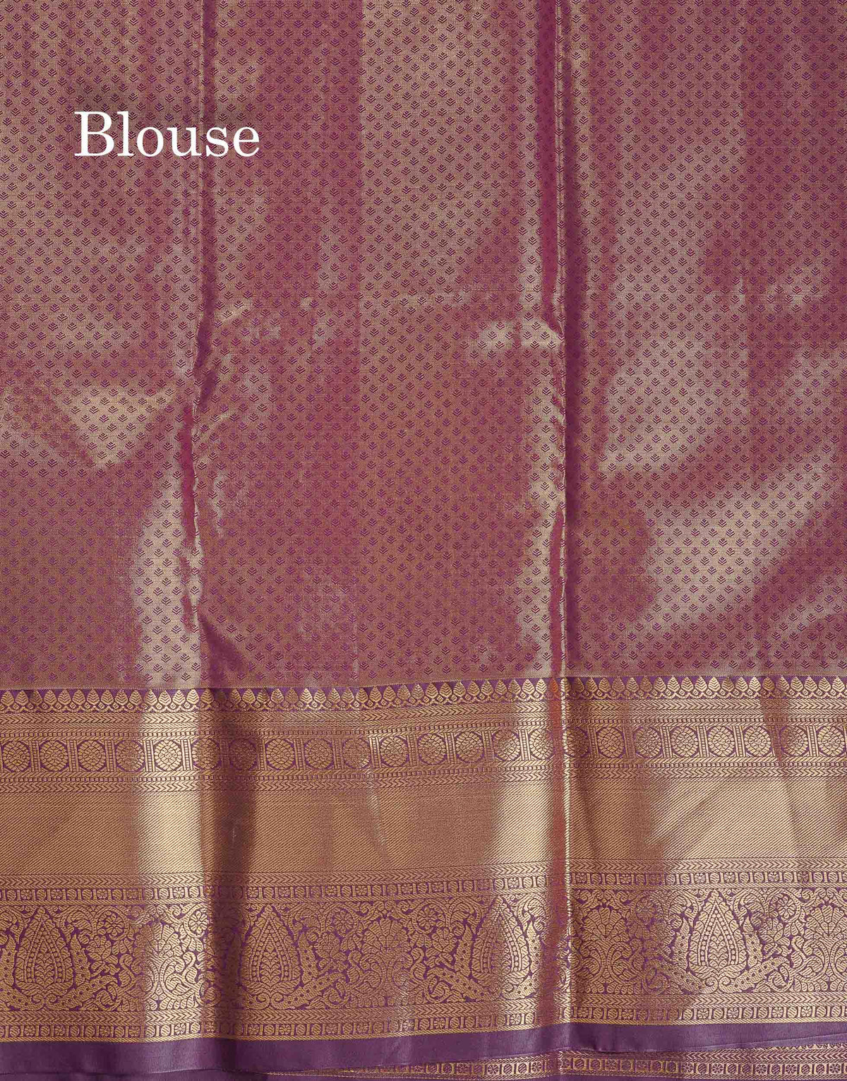 Tissue Bridal Semi Silk Saree - Pink Colour Body With Contrast Dark Purple Border
