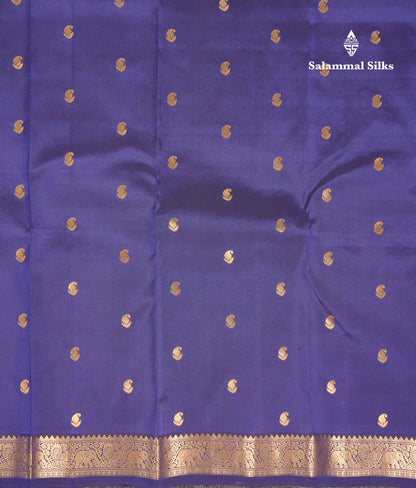 Beautiful Navy Blue Puremix Silk Saree With Contrast Dual Tone Light Blue Blouse