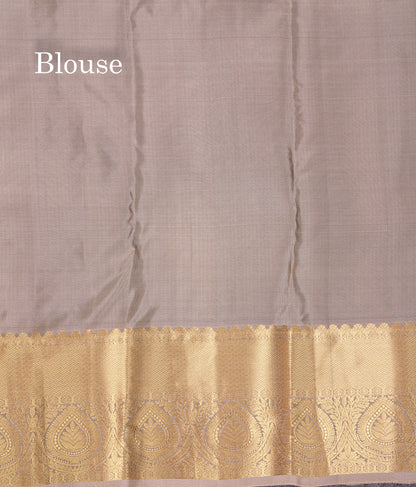 Beautiful Peacock Green Puremix Silk Saree With Contrast Cream Sandal Traditional Evening Morning Border