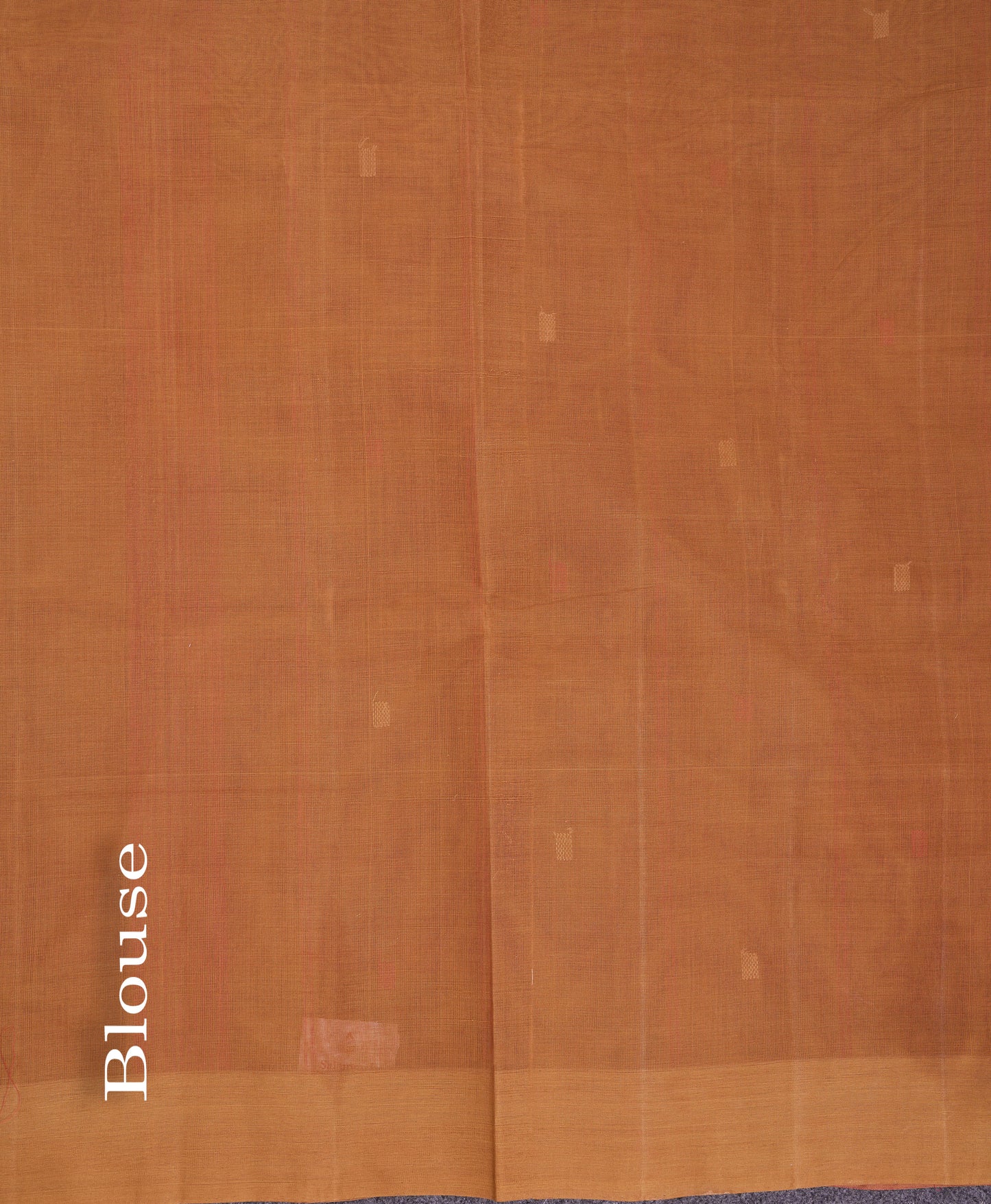 Beautiful Dual Tone Red Thread Work Butta Handloom Pure Cotton Saree With Contrast Brown Blouse