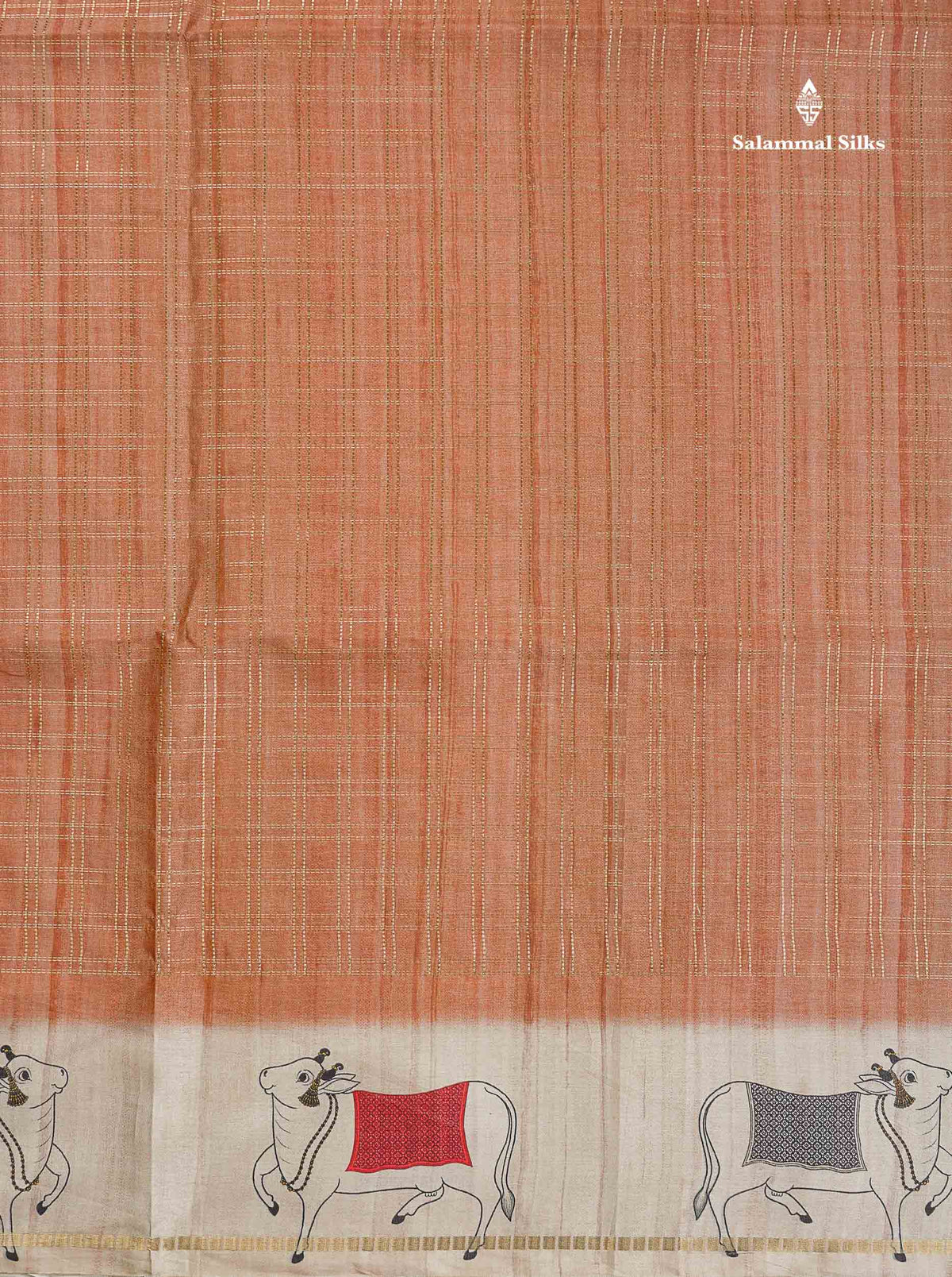 Semi Tussar Saree - Pastel Blue Colour Body With Contrast Half White Fancy Border