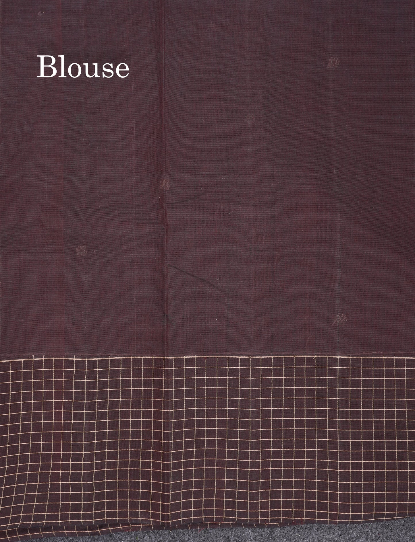 Beautiful Olive Mustard Yellow Thread Work Butta Handloom Pure Cotton Saree With Contrast Maroon Checks Border