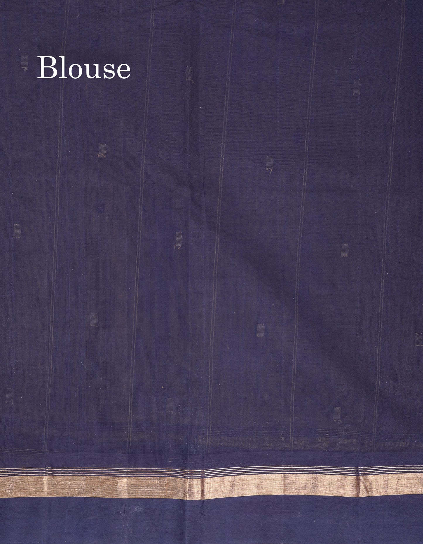 Beautiful Dark Purple Thread Work Butta Handloom Pure Cotton Saree With Contrast Mustard Yellow Blouse