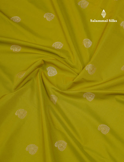 Beautiful Parrot Green Semi Silk Saree With Contrast Baby Pink Medium Border