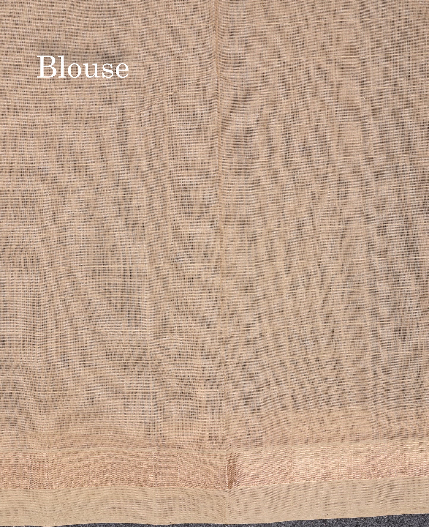 Beautiful Navy Blue Checks And Thread Work Butta Handloom Pure Cotton Saree With Contrast Beige Blouse