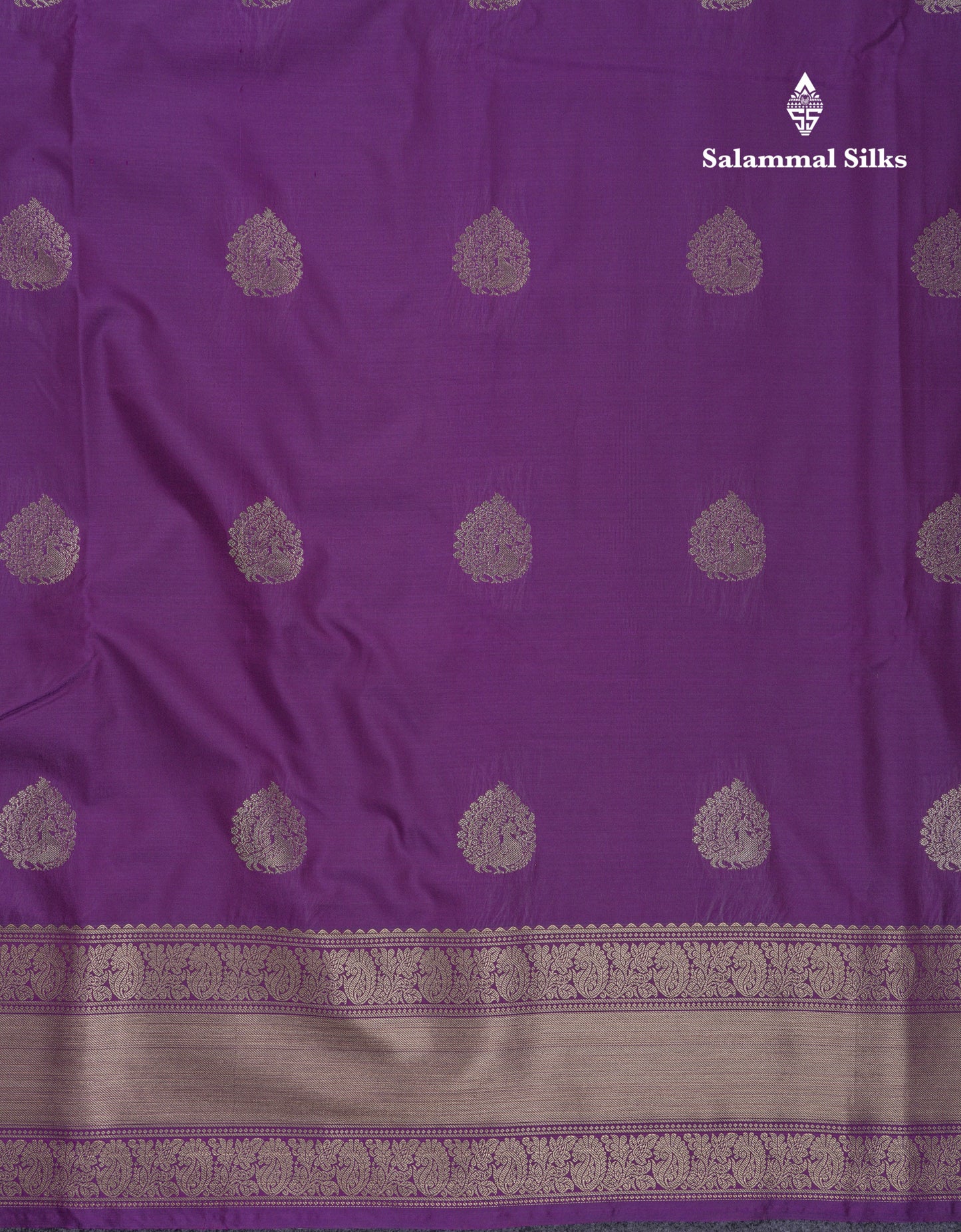 Beautiful Dark Purple Semi Silk Saree With Contrast Pink Blouse
