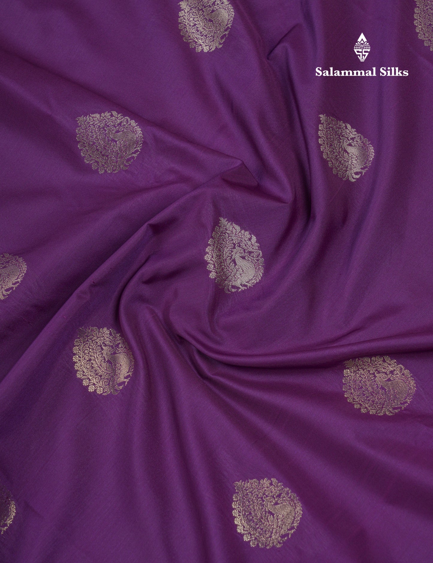 Beautiful Dark Purple Semi Silk Saree With Contrast Pink Blouse