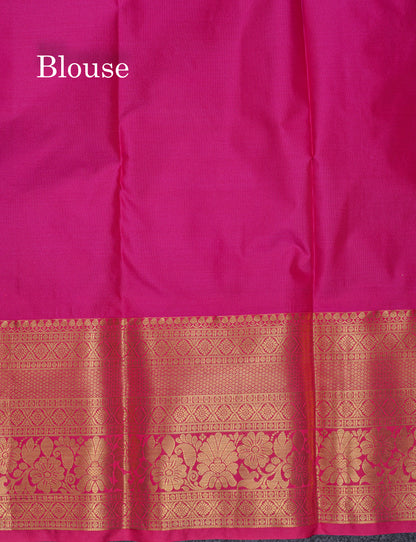 Beautiful Dual Tone Olive Mustard Yellow Semi Silk Saree With Traditional Evening Morning Border