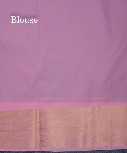 Beautiful Dark Maroon Semi Silk Saree With Contrast Light Pink Border
