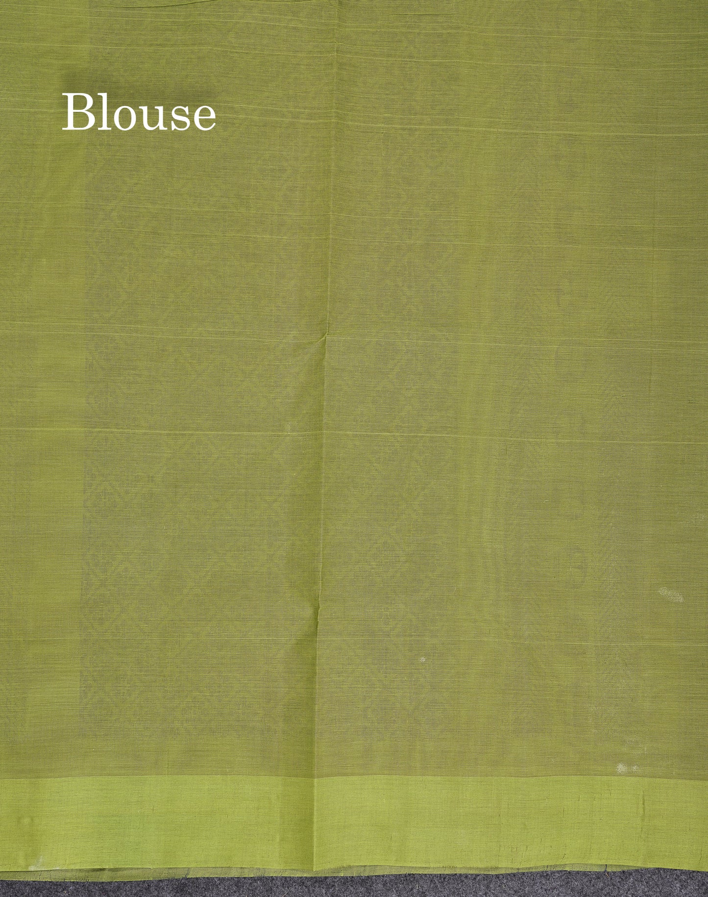 Beautiful Navy Blue Thread Work Butta Handloom Pure Cotton Saree With Contrast Parrot Green Blouse