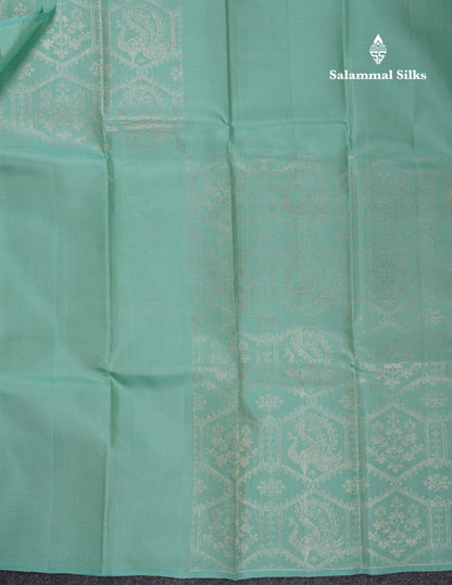 Beautiful Rexona Green Fancy Pure Kanjivaram Silk Saree With Blouse