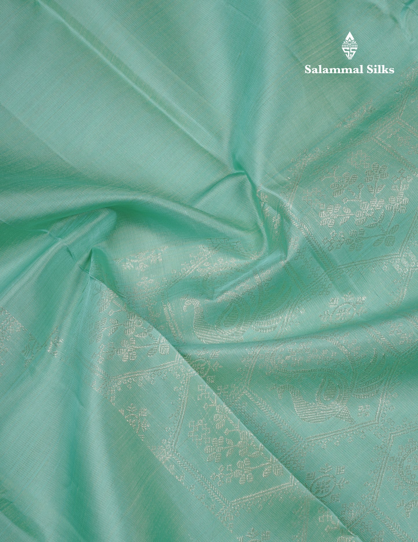 Beautiful Rexona Green Fancy Pure Kanjivaram Silk Saree With Blouse